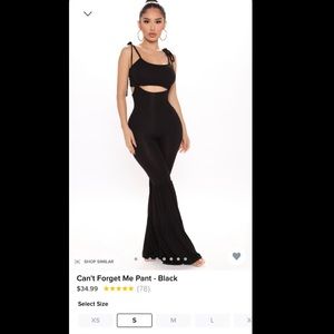 Fashion Nova jumpsuit (tube top not included)